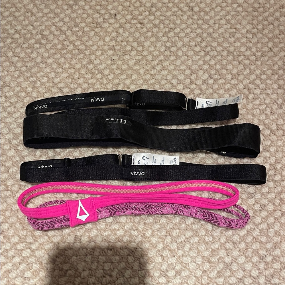 Ivivva Black and Pink Belt Set